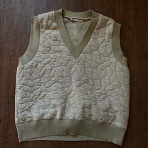ZARA QUILTED SWEATER VEST